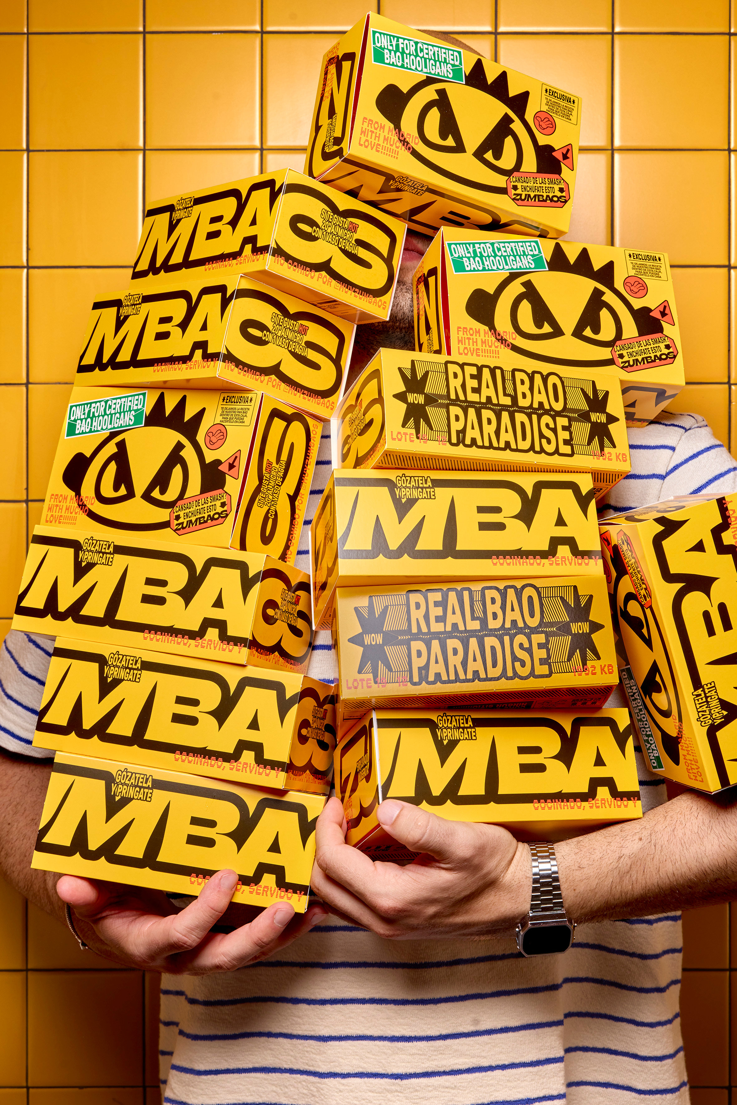 Zumbaos' box packaging